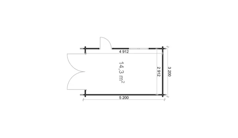 Garagem 3,2x5,2 44mm