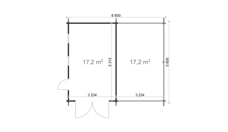 Garagem com telheiro 6,8x5,6